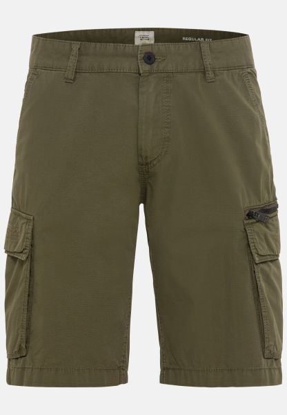 Menswear Shorts & Bermudas Cargo Shorts Made From Pure Cotton Camel Active Olive Brown Clearance