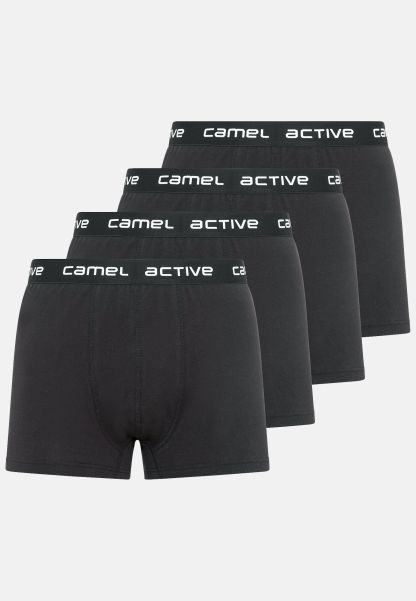 Camel Active Black Menswear Underwear Boxer Shorts In A Set Of 4 Online