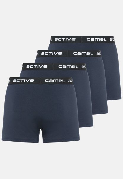 Unique Boxer Shorts In A Set Of 4 Menswear Camel Active Underwear Blue