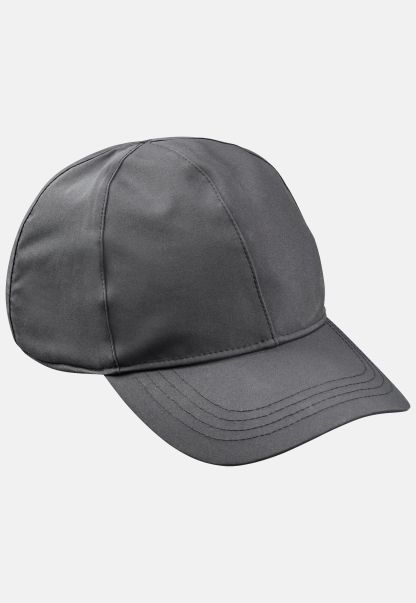 Camel Active Anthracite Texxxactive Cap With Inner Lining Charming Menswear Caps & Hats