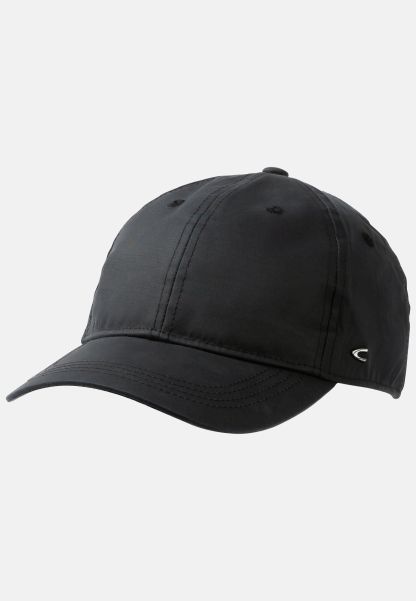 Caps & Hats Cap Made From Waxed Textile Fibre Black Premium Camel Active Menswear