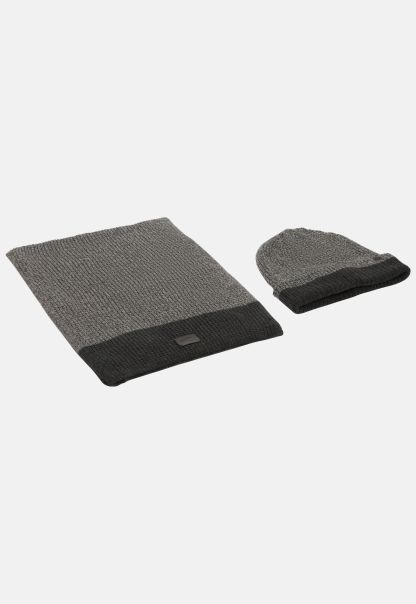Grey Camel Active Introductory Offer Gift Box With Cap And Scarf Menswear Caps & Hats