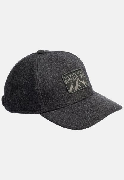 Dark Grey Menswear Caps & Hats Original Sixpannel Woolmix Cap Camel Active