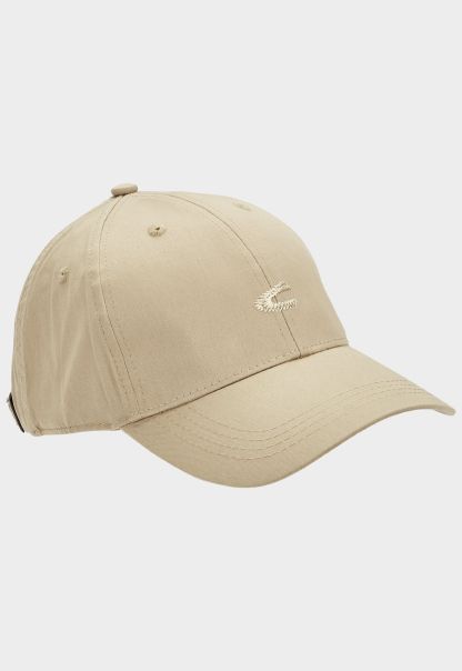 Caps & Hats Menswear Camel Active Basic Cap Made Of Recycled Cotton High-Performance Beige