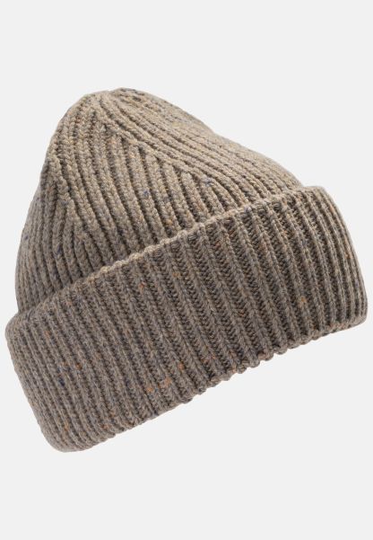 Knitted Cap Rugged Menswear Camel Active Caps & Hats Brown