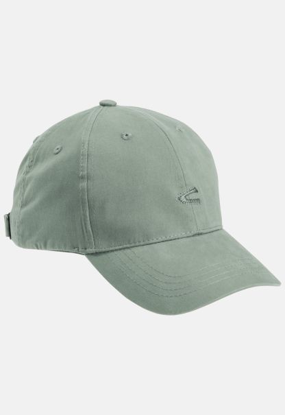 Olive Caps & Hats Menswear Long-Lasting Camel Active Basic Cap Made Of Recycled Cotton