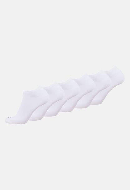 Menswear Sneaker Socks In A Pack Of 6 Camel Active Discount Socks White