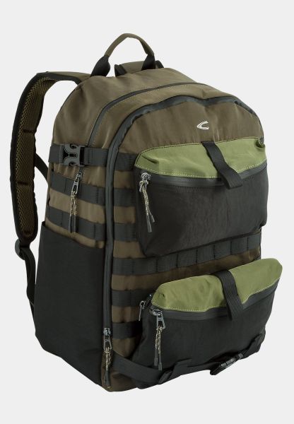 Clearance Camel Active Khaki Backpack With Padded Laptop Compartment Bags & Backpacks Menswear