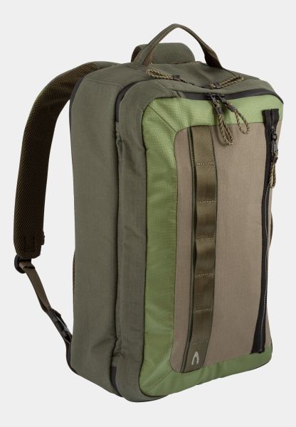Camel Active Khaki Affordable Bags & Backpacks Cotton Backpack Frederic With Laptop Compartment Menswear