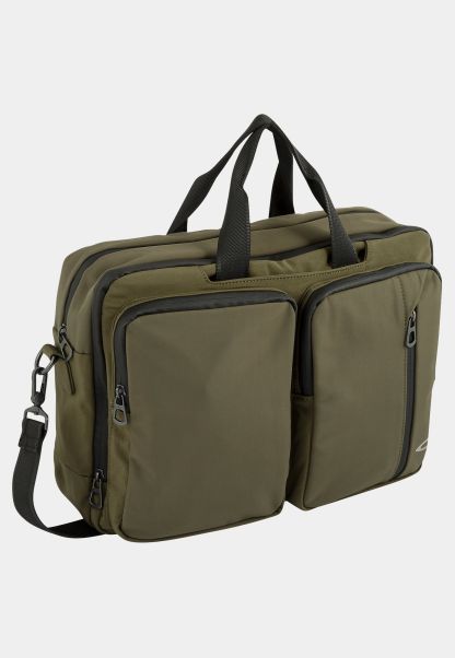Top Menswear Nylon Shoulder Bag Brooklyn With Padded Laptop Compartment Khaki Bags & Backpacks Camel Active