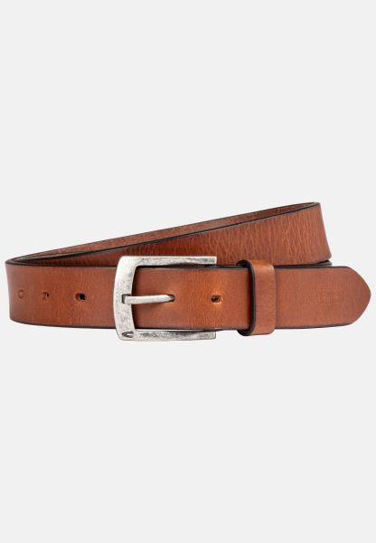 Leather Belt Belts Shop Cognac Menswear Camel Active