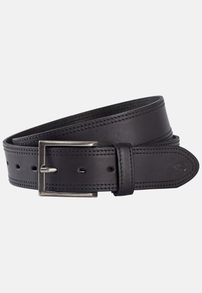Camel Active Belt Made Of High Quality Leather Early Bird Belts Menswear Black