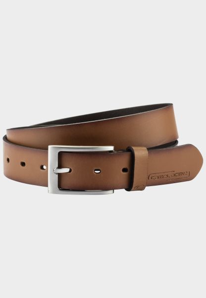 Brown Camel Active Menswear Belt Made Of High Quality Leather Serene Belts