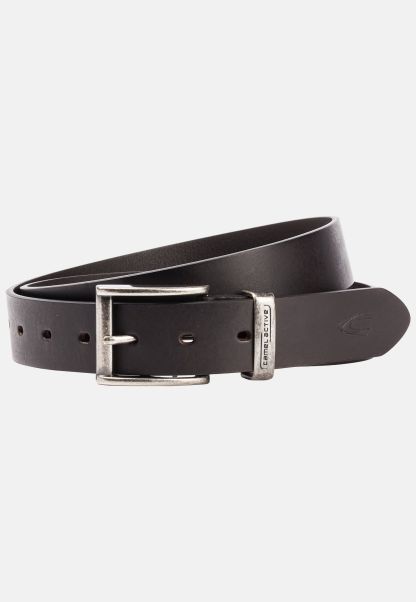 Camel Active Dark Brown Belt Made Of High Quality Leather Price Drop Belts Menswear