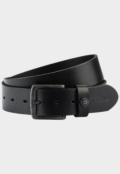Menswear Belt Made Of High Quality Leather Camel Active Cozy Black Belts