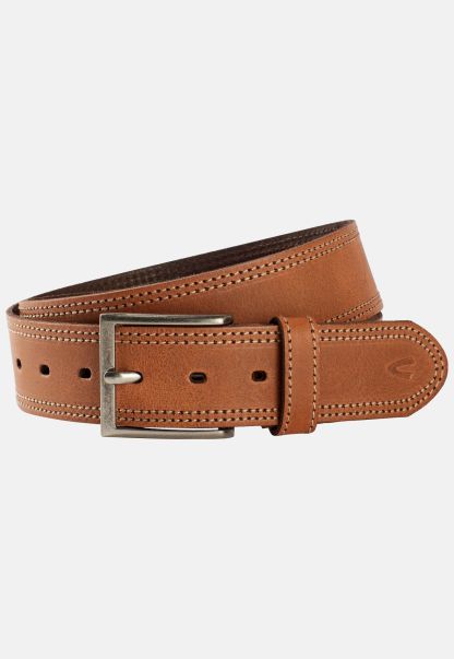 Belt Made Of High Quality Leather Camel Active Menswear Effective Light Brown Belts