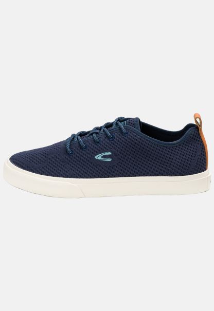 Sneaker Lace-Up Shoe Wade Blue Menswear Camel Active Clearance