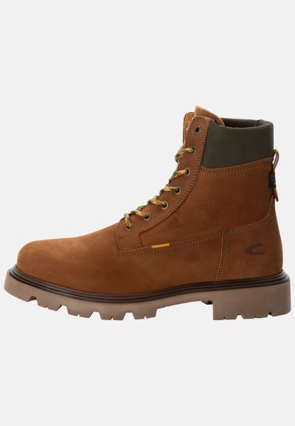 Camel Active High Winter Boot Made Of Genuine Leather Cognac Boots Menswear Embody