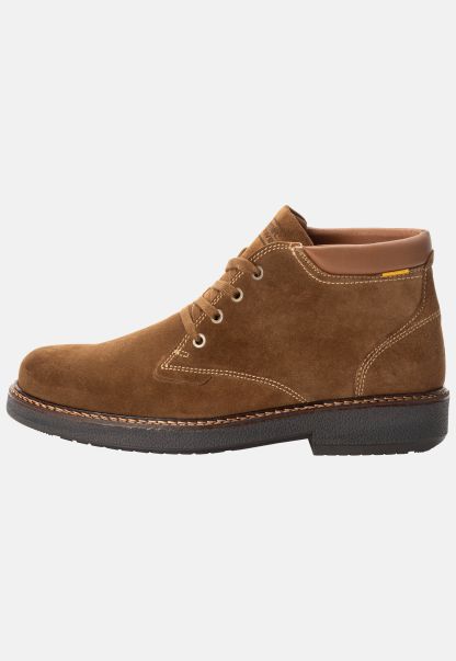 Camel Active Light Brown Lightweight Boot In Suede Menswear Final Clearance Boots