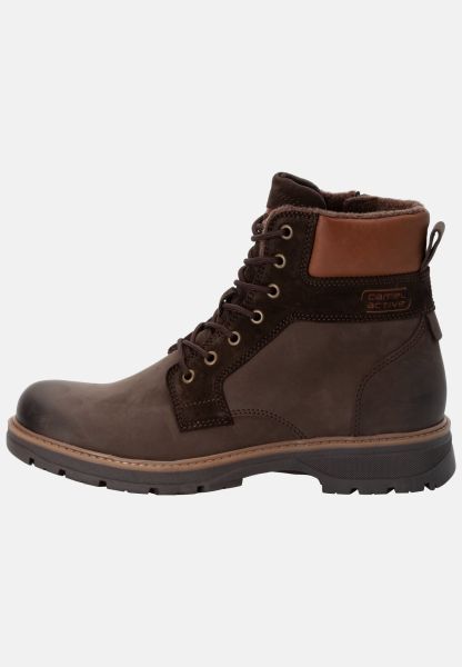 Dark Brown Boots Menswear Online Lace-Up Boot Gravity Camel Active