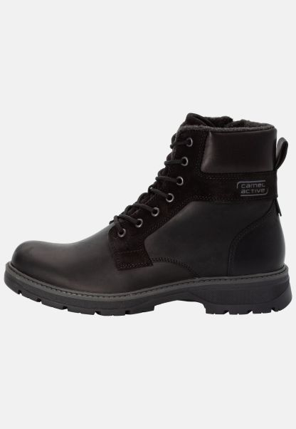 Boots Review Camel Active Menswear Lace-Up Boot Gravity Black