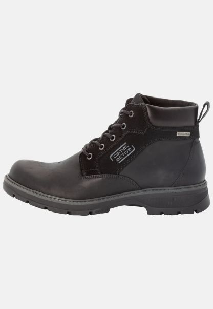 Black Lace-Up Boot Gravity With Sympatex Membrane Camel Active Boots Menswear Resilient